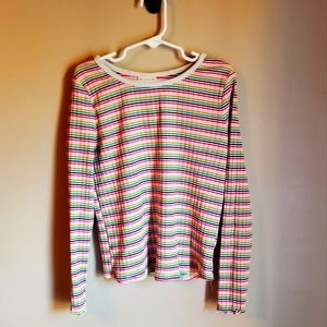 Cat & Jack girls long sleeve ribbed shirt